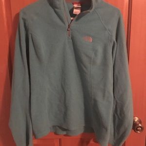 TRADED Blue Northface Half Zip!
